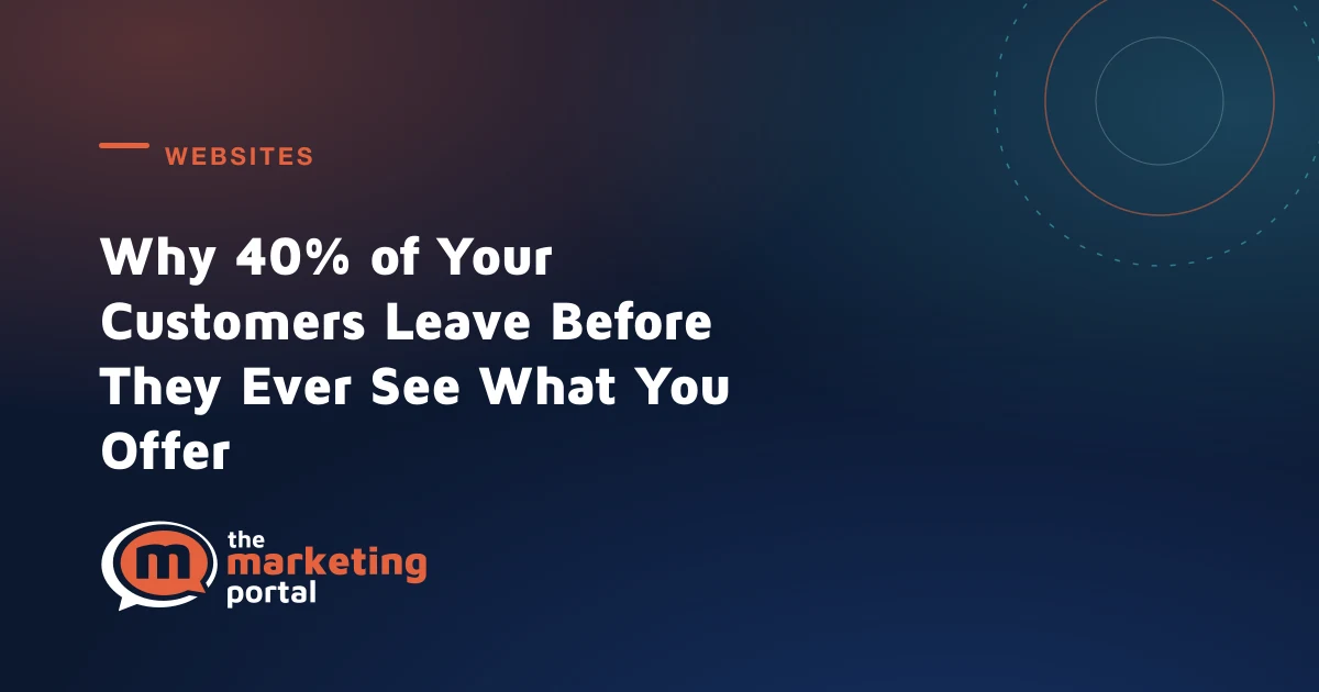 Why 40% of Your Customers Leave Before They Ever See What You Offer