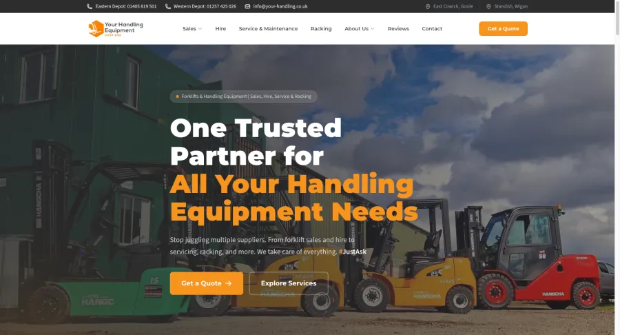 Your Handling Equipment website